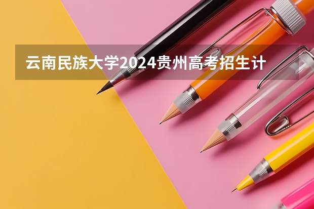 云南民族大学2024贵州高考招生计划介绍