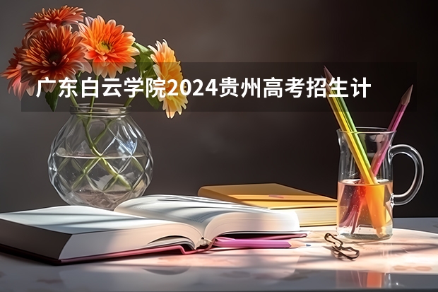 广东白云学院2024贵州高考招生计划介绍