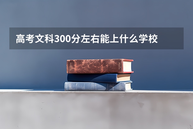 高考文科300分左右能上什么学校