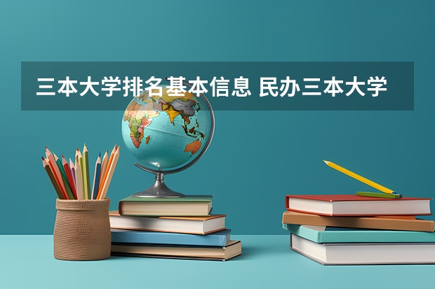三本大学排名基本信息 民办三本大学排名