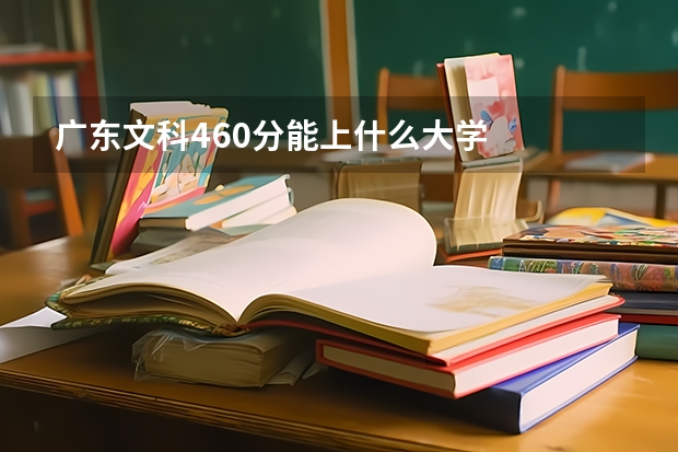 广东文科460分能上什么大学