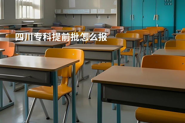 四川专科提前批怎么报