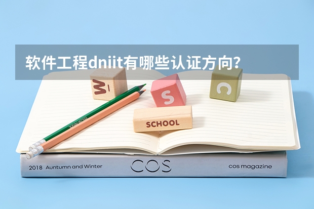 软件工程dniit有哪些认证方向？
