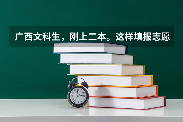 广西文科生，刚上二本。这样填报志愿会有可能被录取吗？