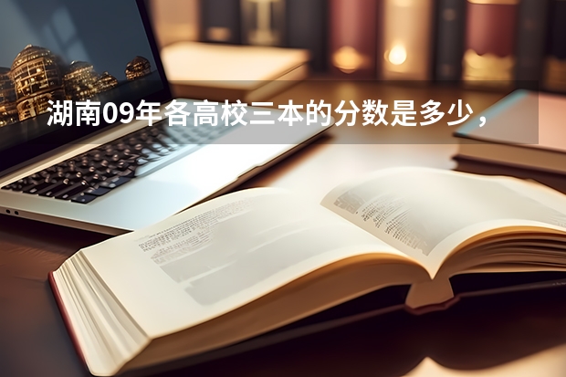 湖南09年各高校三本的分数是多少，第一次征求志愿分数是多少