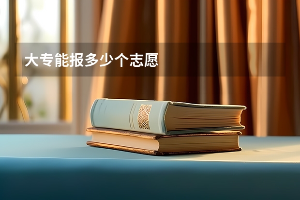大专能报多少个志愿