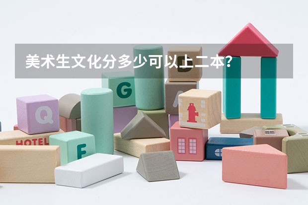 美术生文化分多少可以上二本?
