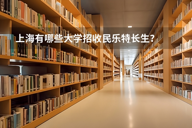 上海有哪些大学招收民乐特长生？