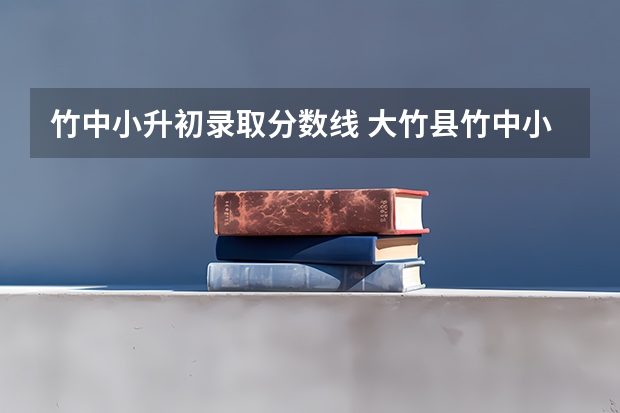 竹中小升初录取分数线 大竹县竹中小升初录取分数线