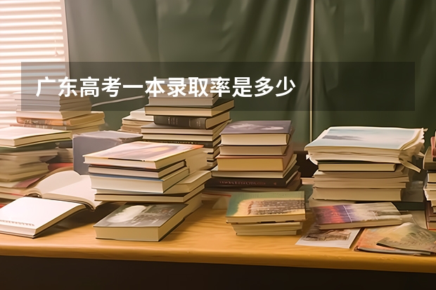 广东高考一本录取率是多少