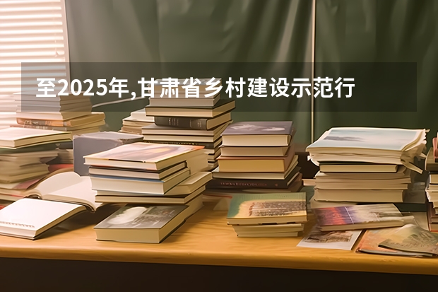 至2025年,甘肃省乡村建设示范行动的创建目标是 多省官宣高考将实行“3+1+2”模式