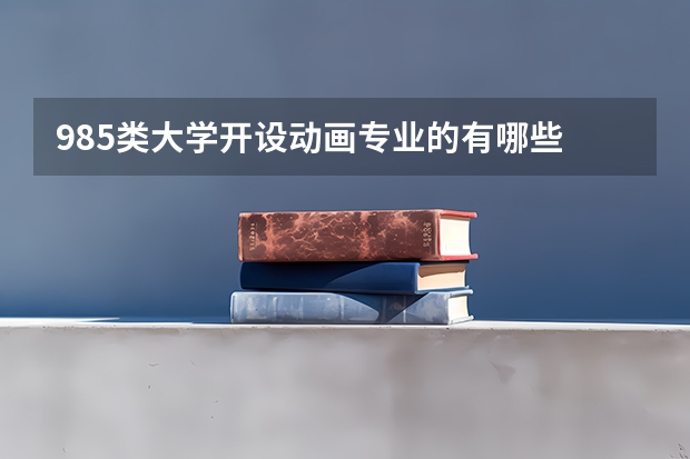 985类大学开设动画专业的有哪些