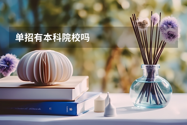 单招有本科院校吗
