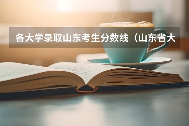 各大学录取山东考生分数线（山东省大学录取位次表）