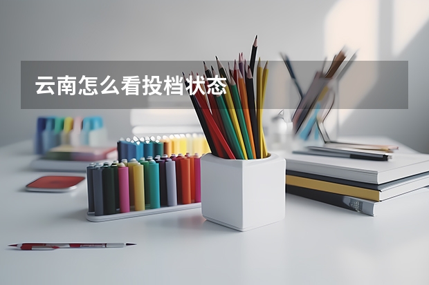 云南怎么看投档状态