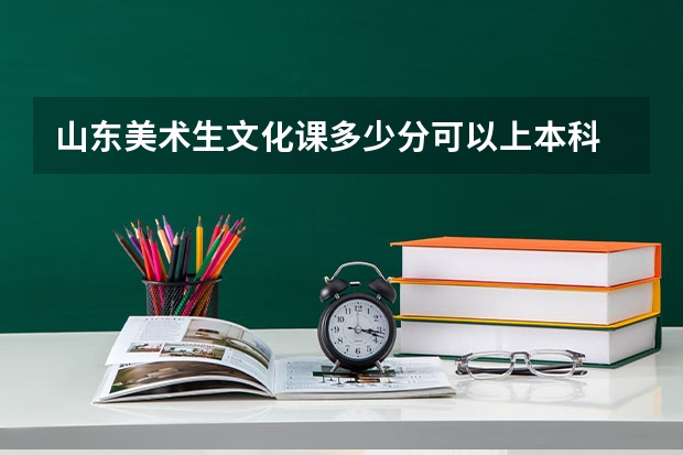 山东美术生文化课多少分可以上本科