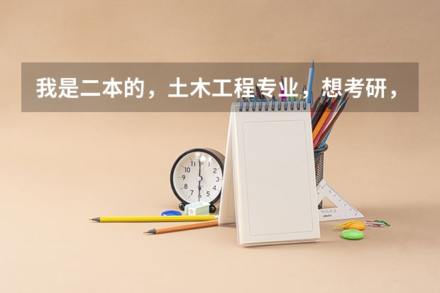我是二本的，土木工程专业，想考研，请各位朋友告诉一下考哪个专业那个学校比较好啊？不甚感谢！！！