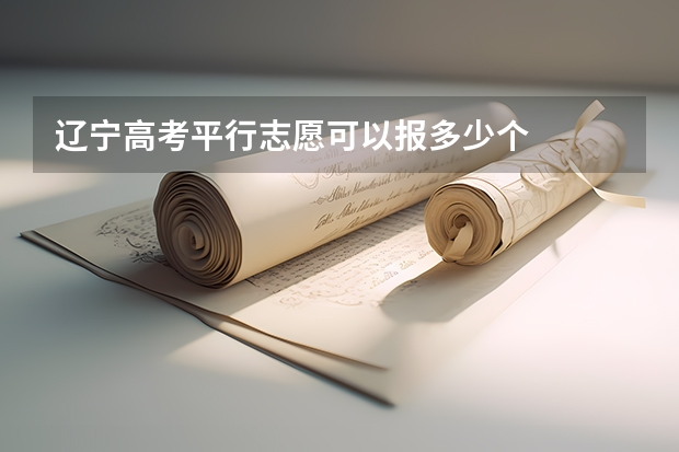 辽宁高考平行志愿可以报多少个