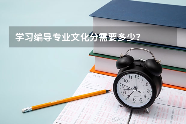 学习编导专业文化分需要多少？